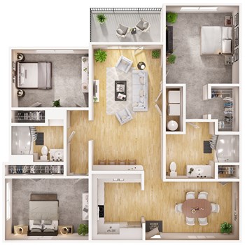 3A w/Patio Renovation 2 floor plan